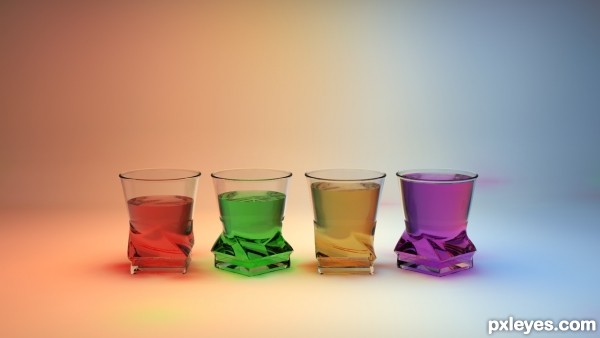 Shot Glasses 3D