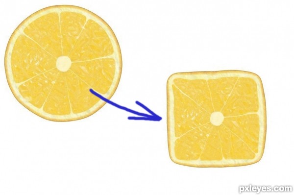 Creation of atomic blue lemon: Step 2