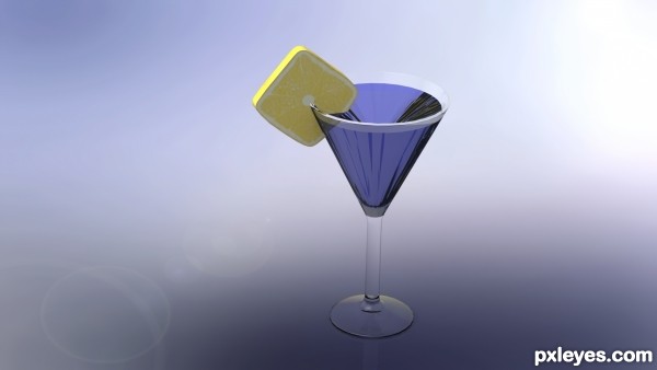 Creation of atomic blue lemon: Step 3