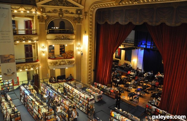 Creation of El Ateneo - One of the most beautiful libraries around the world: Final Result