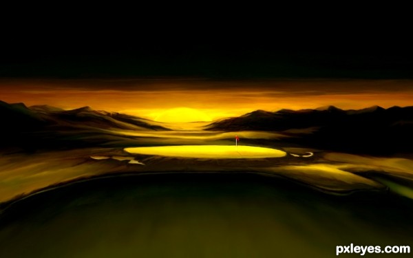 Creation of Sunrise on number 7: Step 4