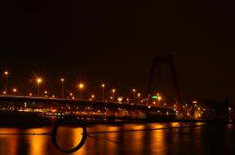 Lighted bridge Picture