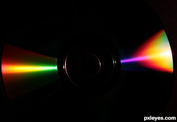Light on a cd