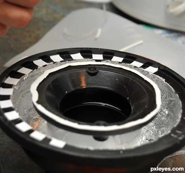 Creation of the ring of the eye: Step 1