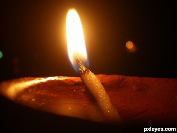 A calm flame