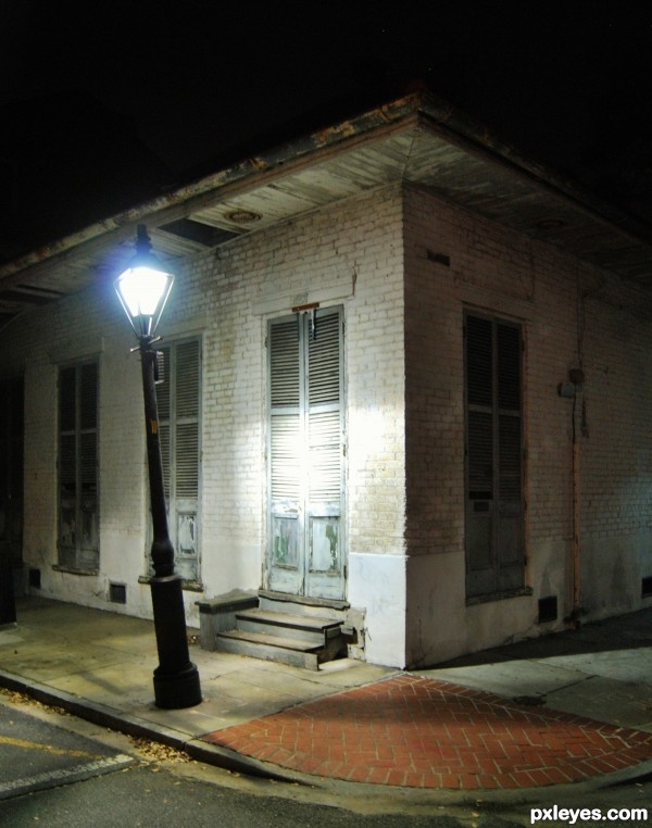 A lit walk home in New Orleans