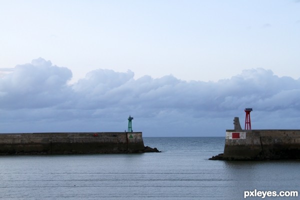 Entering the harbour