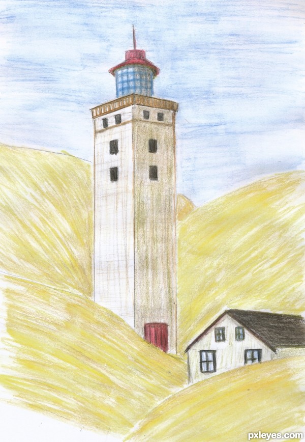 Creation of Rubjerg Knude Lighthouse: Final Result