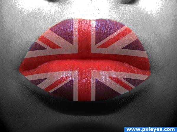 Creation of Union Jack Lips: Final Result