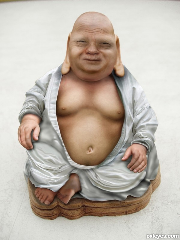 Creation of weird little buddha: Final Result