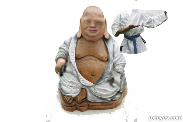 Creation of weird little buddha: Step 2