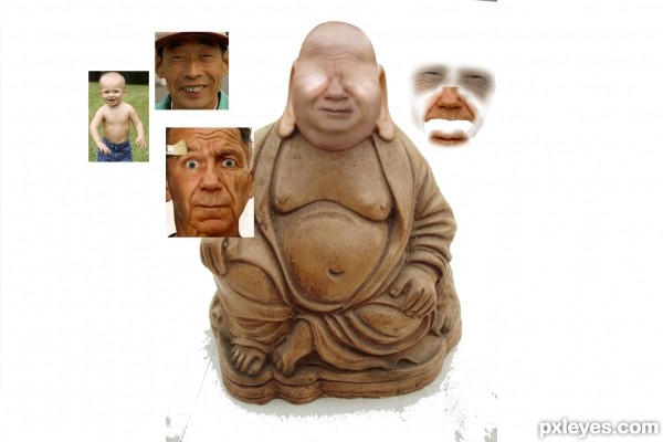 Creation of weird little buddha: Step 1