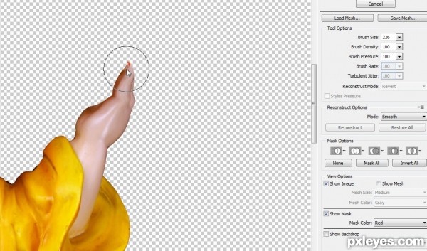 Creation of Dancing on Lavender : Step 4