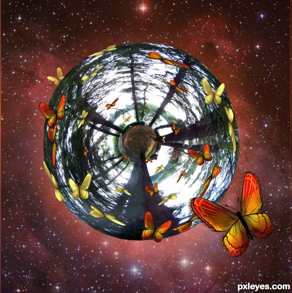 Creation of Butterflly Planet : Step 10