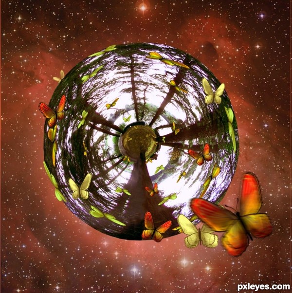 Creation of Butterflly Planet : Step 11