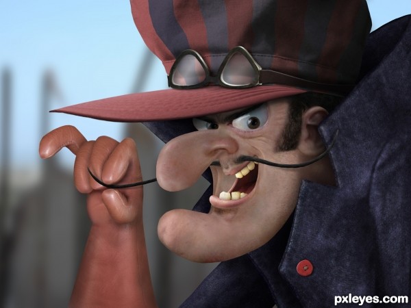 Dick Dastardly photoshop picture