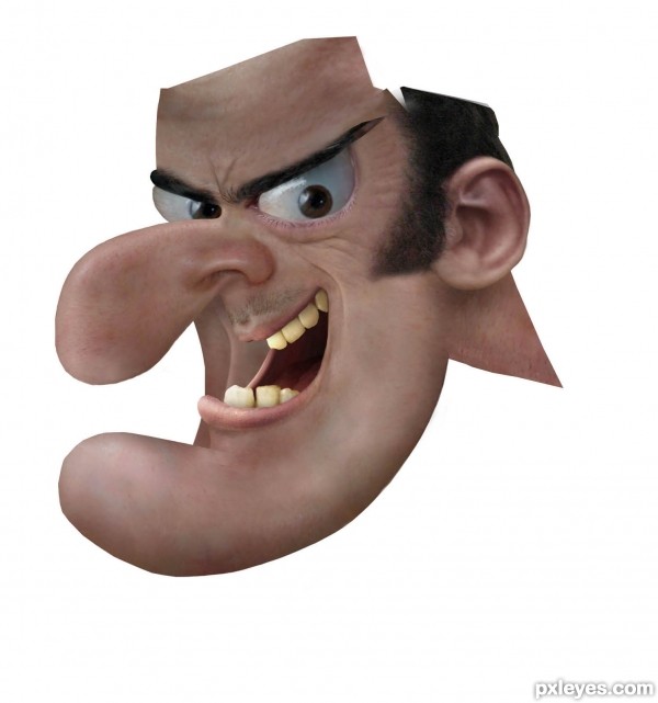 Creation of Dick Dastardly: Step 3