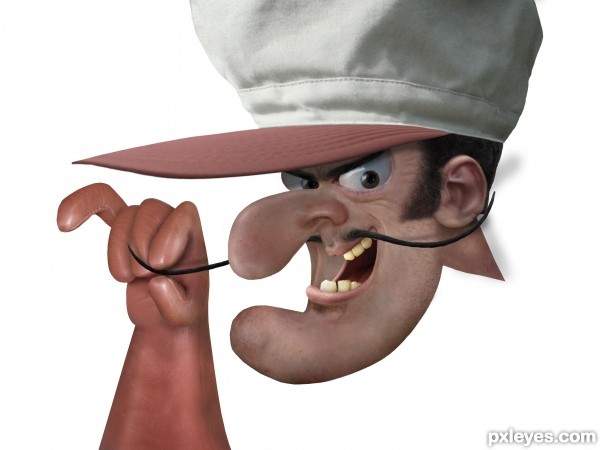 Creation of Dick Dastardly: Step 6