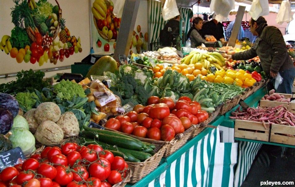 Fruit and Veg market stall