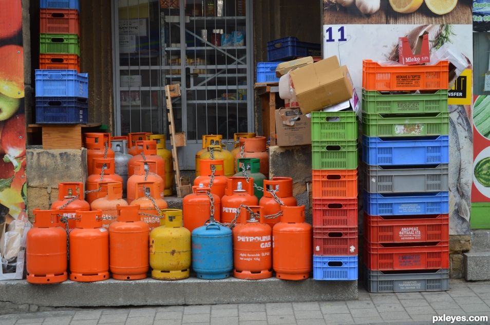 Colourful market