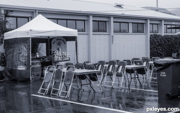 Loneliness is being a stall holder on a wet day.