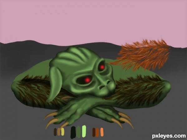 Creation of It Aint Easy Bein' Green: Step 3