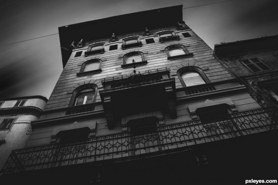 Just buildings and sky...