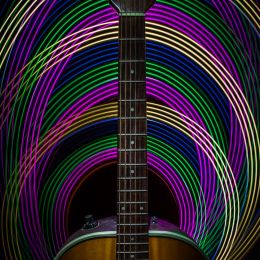 Light Painted Guitar Picture