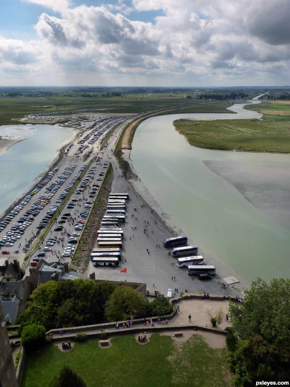 View from the top of Mont-Saint-Michel