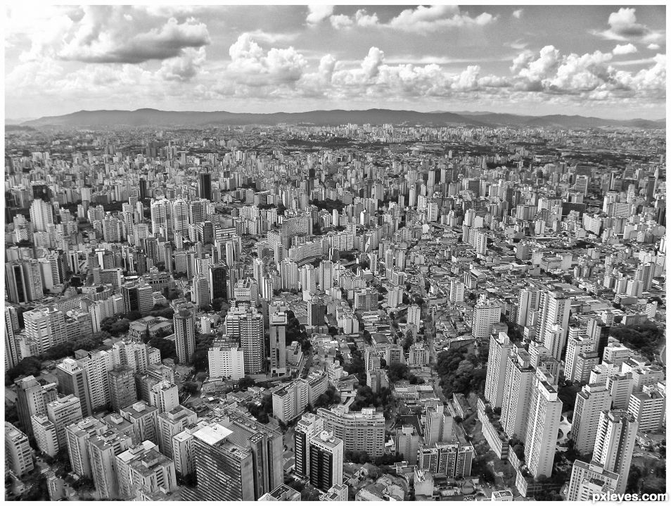 Aerial view of São Paulo