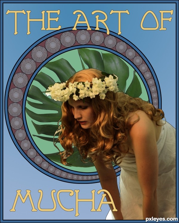 Creation of Homage to Mucha: Final Result