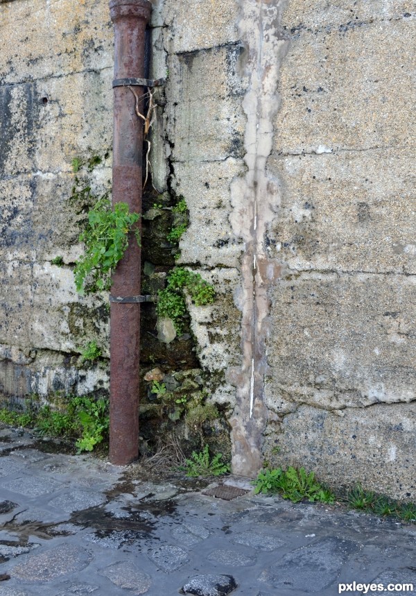 old rusty pipe 