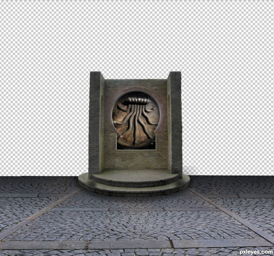 Creation of Beneath the Eye of Knowledge.: Step 3