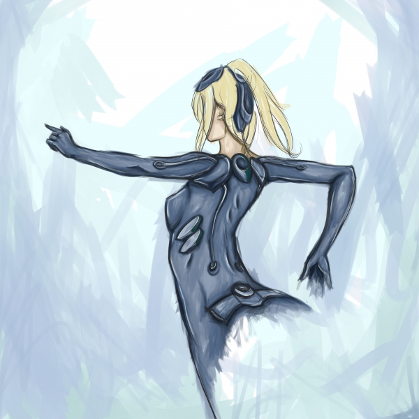 Creation of The lady of ice: Step 4
