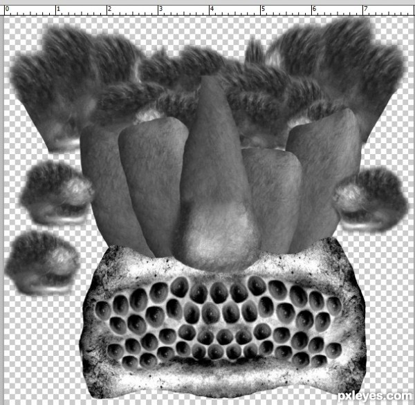 Creation of Nipple Teeth Pizza Savage: Step 8