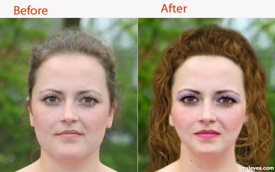 Creation of makeover: Step 5