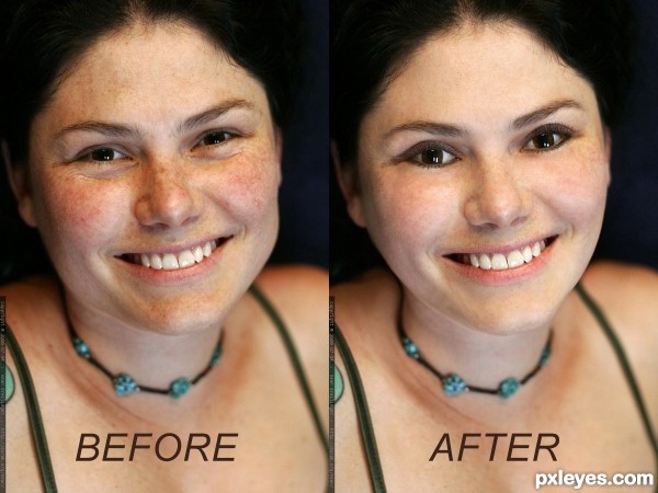 Creation of digital beauty treatment: Final Result