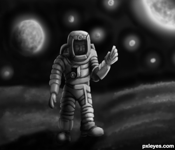 Man on the moon