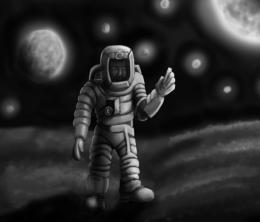 Man on the moon