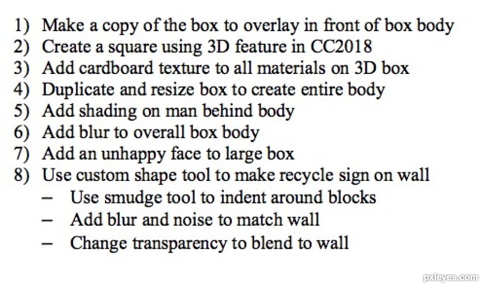 Creation of Don't Recycle: Step 1