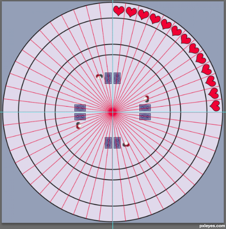 Creation of Poker Mandala: Step 9