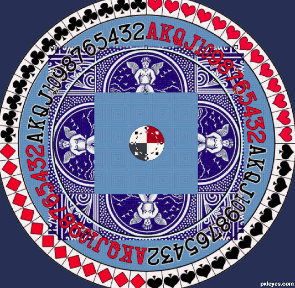 Creation of Poker Mandala: Step 14