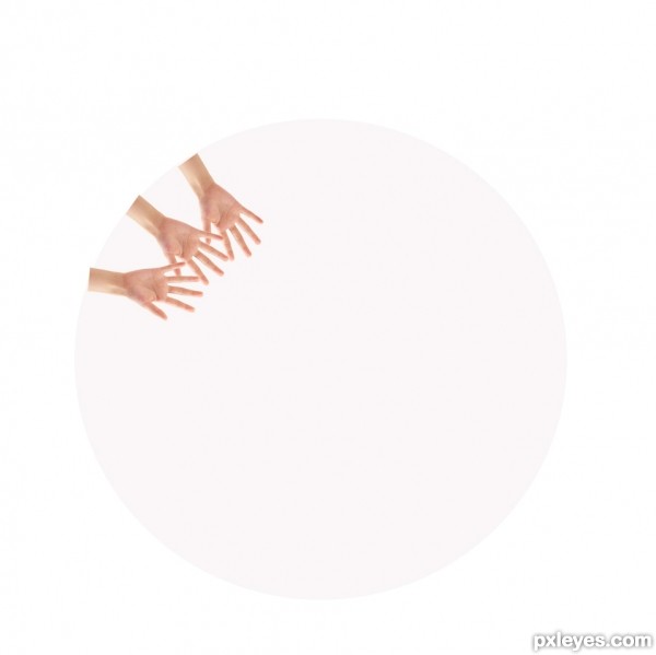 Creation of Hands Mandala: Step 1