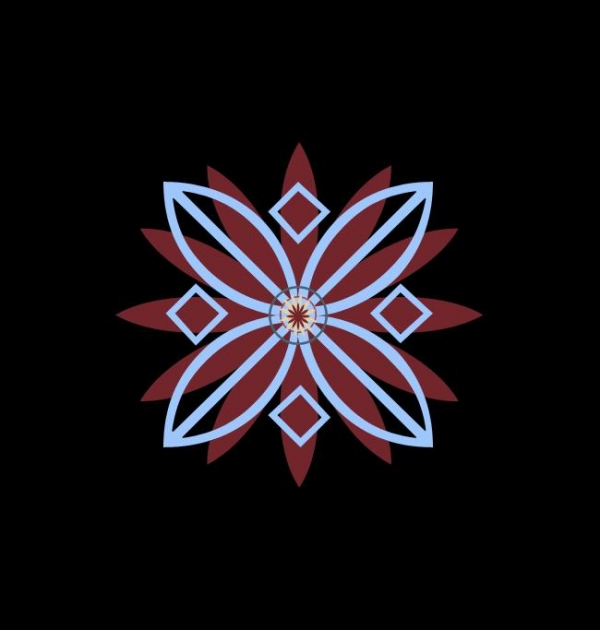 Creation of Flower Mandala: Step 1