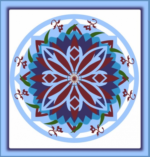 Creation of Flower Mandala: Step 8
