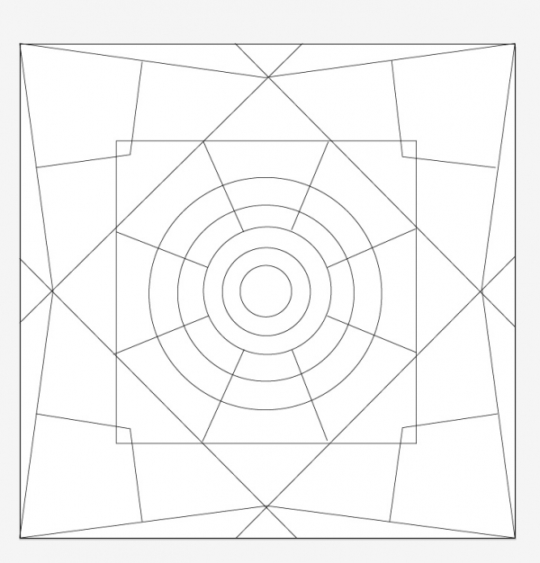Creation of Mandala_Mat_design: Step 1