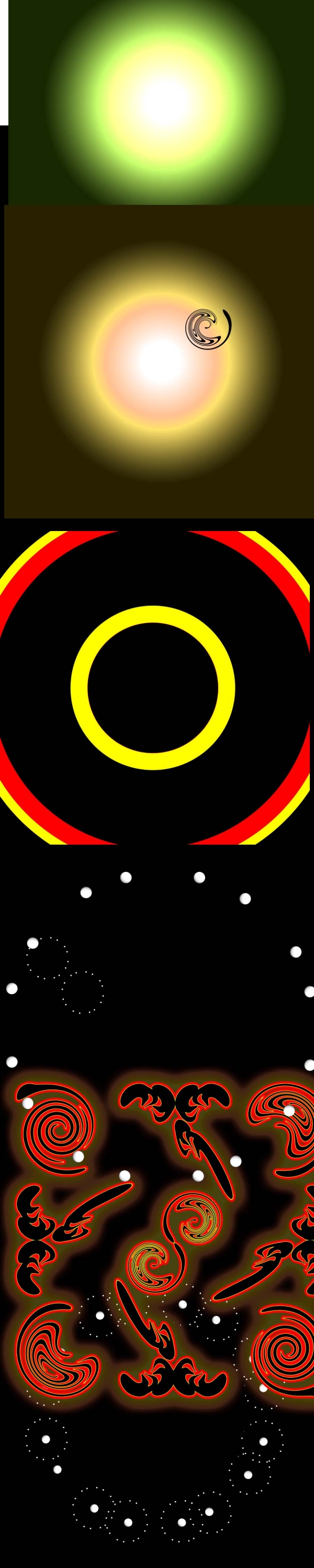 Creation of Halloween Mandala: Step 2