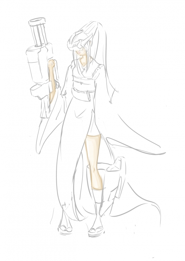 Creation of CyberKimono Girl 0.8: Step 2