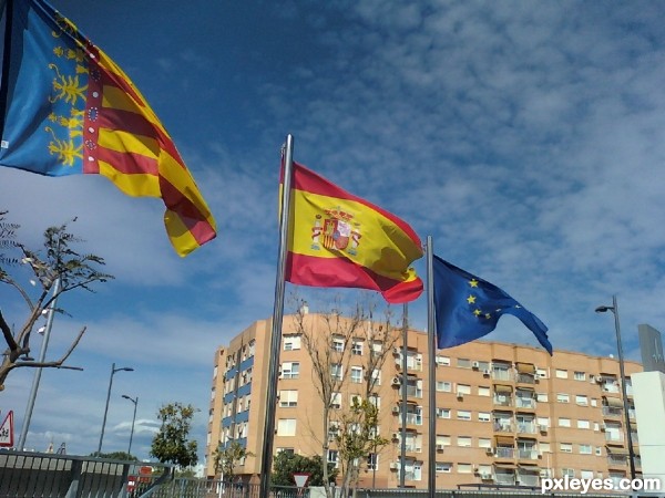 flags under eaven