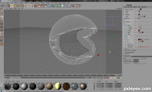 Creation of Monster Chain Chomp Boss: Step 1